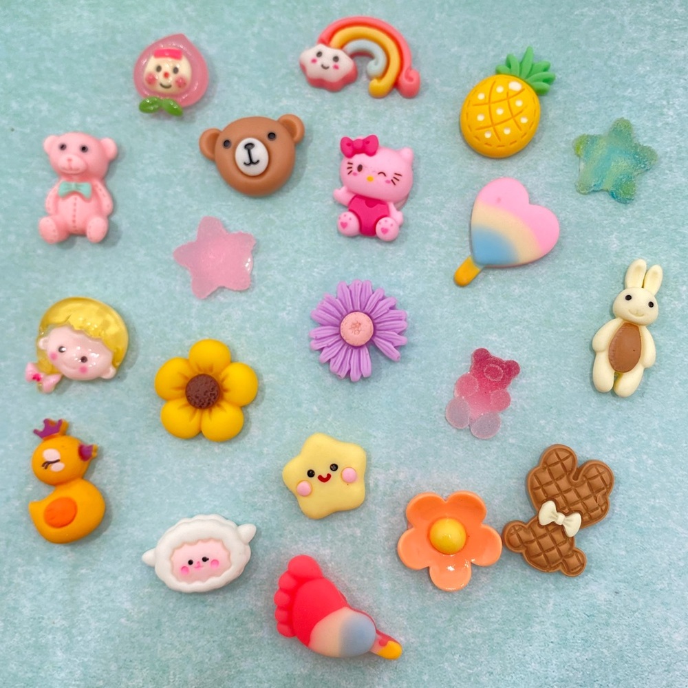 20pcs- Cartoon Kawaii 3D Stickers, Bottle/Phone/Refrigerator/laptop stickers